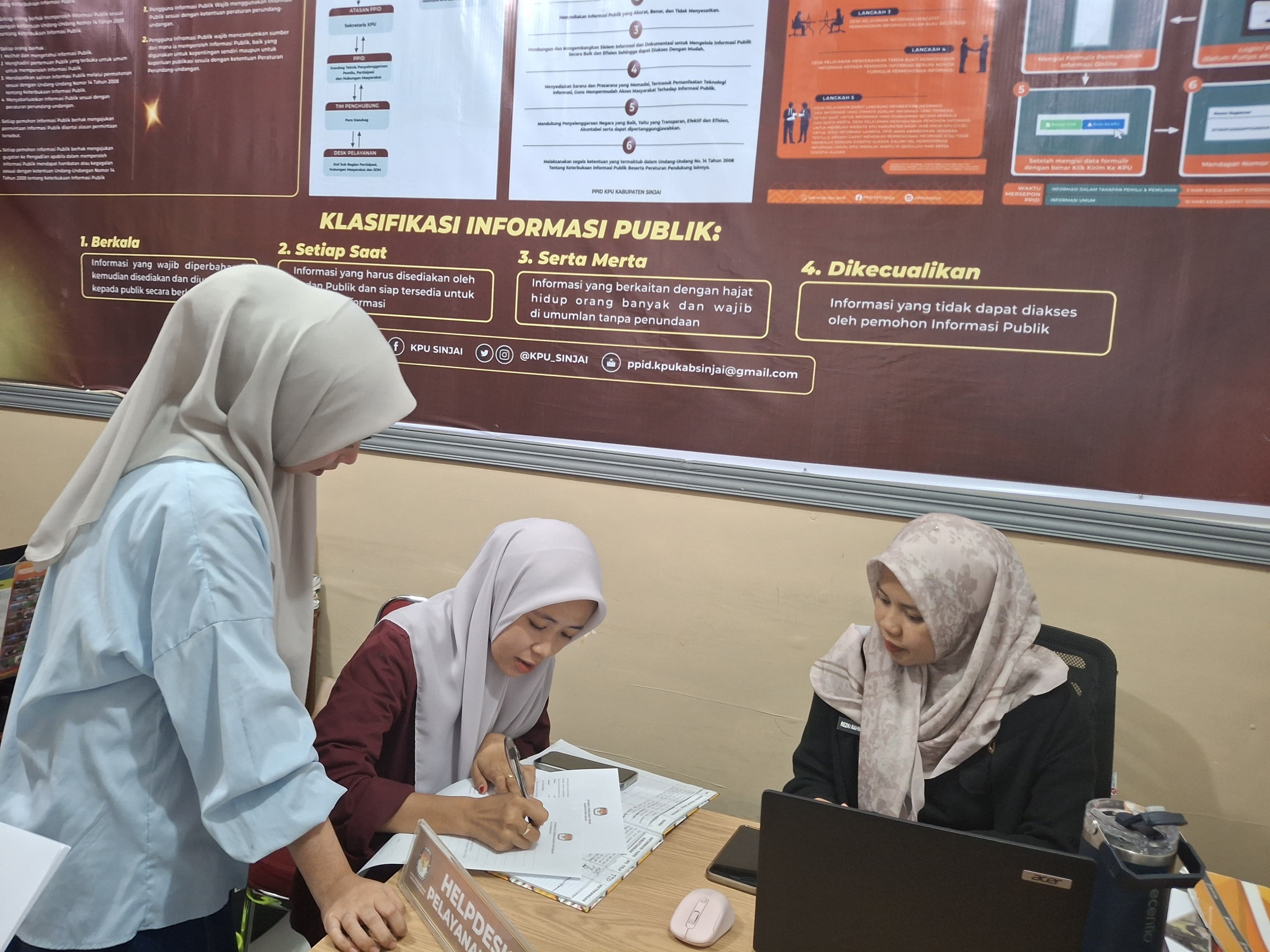 Permintaan Informasi Sejarah, Visi Misi, dan Profil KPU
